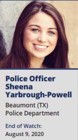Beaumont Police Department Officer Sheena Yarbrough-Powell