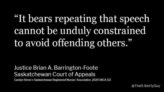 Free speech cannot be unduly constrained to avoid offending others